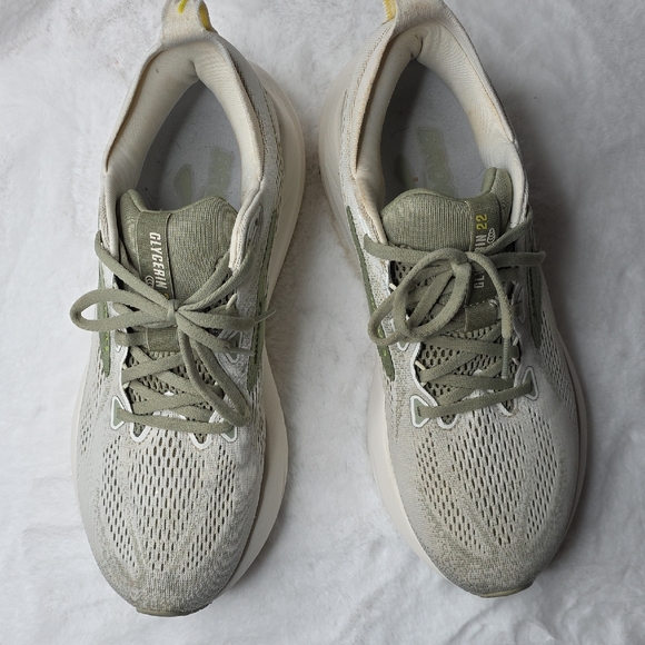 Brooks Men's Glycerin 22 - Coconut / Tea / Blazing Yellow - Picture 4 of 15